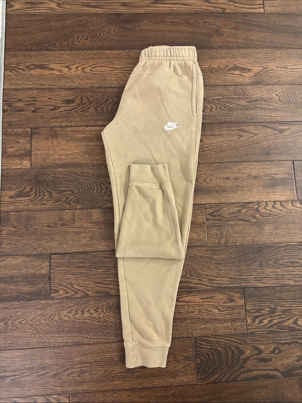 Men’s Nike tan sweatpants (cuffed ankle)